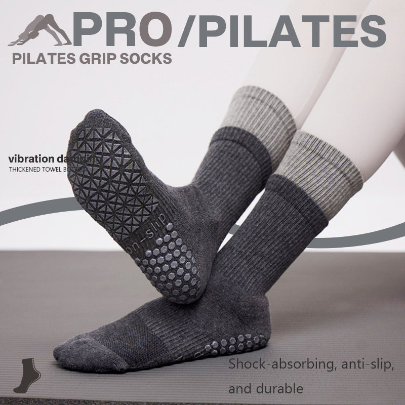 New Yoga Socks, Non‑slip Terry Pilates Socks for Women