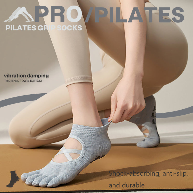 New Cotton Five-Toe Yoga & Pilates Socks for Fitness
